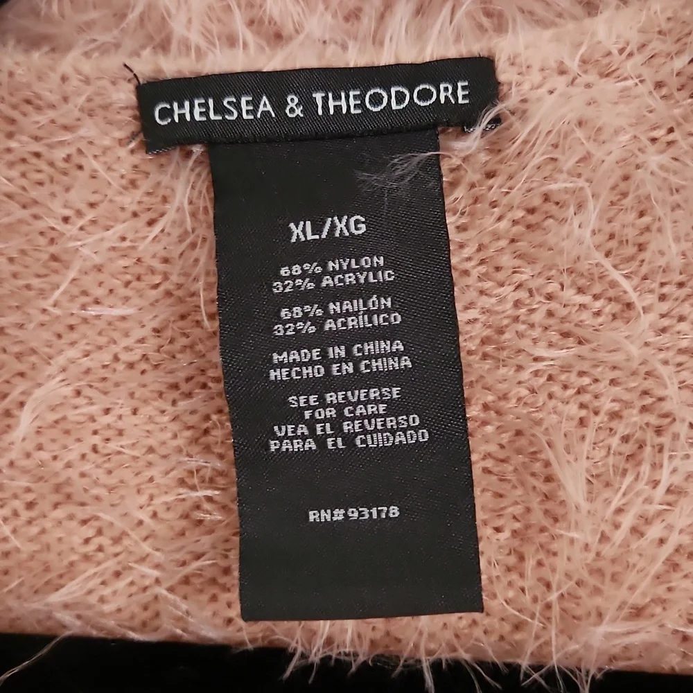 Pink fuzzy long cardigan - Picture 2 of 4